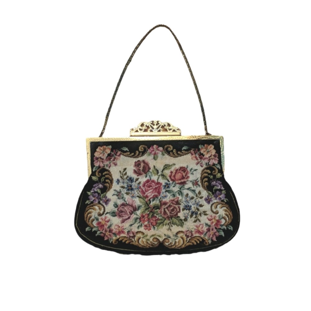 Vintage Floral Tapestry Mini Bag Austrian